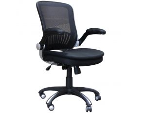 Horizon Fabric Desk Chair in Black