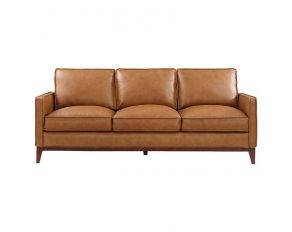 Newport Leather Sofa in Camel