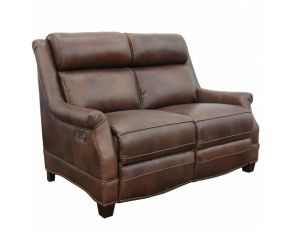 Warrendale Power Reclining Loveseat in Worthington Cognac