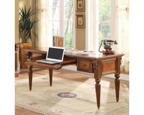 Huntington Writing Desk in Antique Vintage Pecan