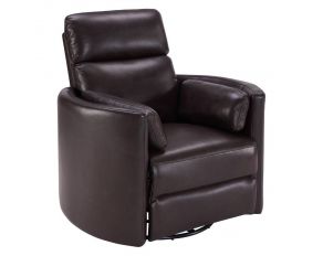 Radius Power Cordless Swivel Glider Recliner in Florence Brown