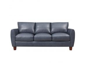 Traverse Leather Sofa in Blue