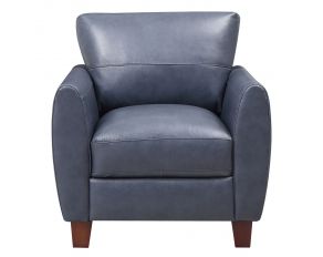 Traverse Leather Chair in Blue