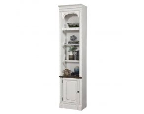 Provence 22 Inch Open Top Bookcase in Vintage Alabaster