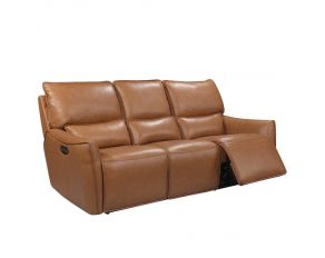 Portland 2 Power Leather Sofa in Desert