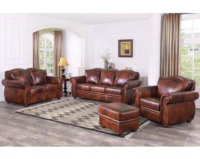 Arizona Leather Living Room Set in Marco