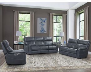 Reed Power Reclining Collection in Indigo