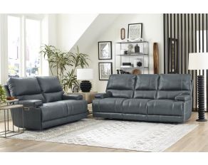 Whitman Power Cordless Reclining Collection in Verona Azure