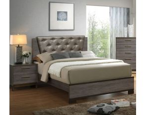 Manvel Bedroom Collection in Two-Tone Antique Gray