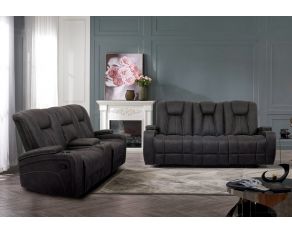 Amirah Living Room Set in Dark Gray