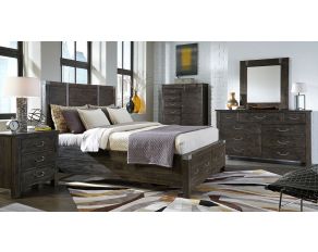 Abington Panel Storage Bedroom Set in Weathered Charcoal