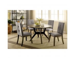 Abelone Round Dining Set in Gray