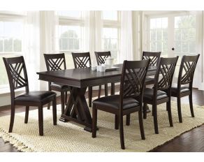 Adrian Rectangular Dining Room Set in Espresso Cherry