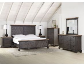 Bear Creek Panel Bedroom Set in Brown