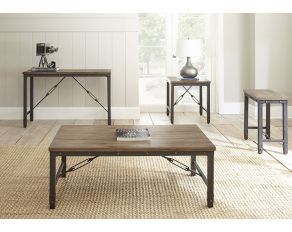 Jersey Occasional Table Set in Antiqued Tobacco