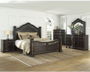 Monte Carlo Poster Bedroom Set in Cocoa