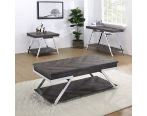 Roma Occasional Table Set in Shadow Grey