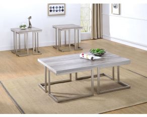 David Occasional Table Set in Driftwood Grey