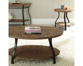 Denise Occasional Table Set in Oak with Hand Applied Burnish