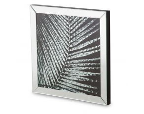 AICO Montreal Mirror Framed Wall Decor with Crystal Accented Leaves