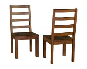 Anacortes Shasta Side Chair Set of 2 in Salvaged Mahogany