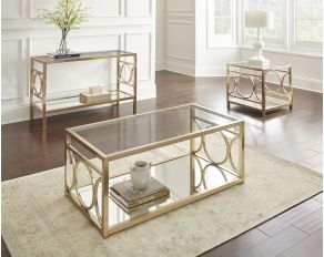 Olympia Occasional Table Set in Gold