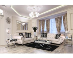 Gilda Living Room Set in Beige