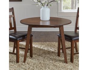 Mason Round Drop Leaf Table in Brown