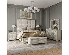 Camila Upholstered Bedroom Collection in White