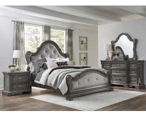 Vivian Panel Bedroom Collections in Grey