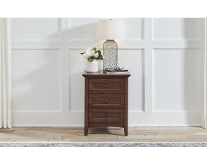 A-America Westlake 3-Drawer Nightstand in Cherry