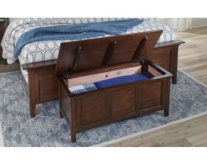 A-America Westlake Cedar Lined Blanket Trunk in Cherry