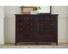 A-America Westlake Master Dresser in Dark Mahogany