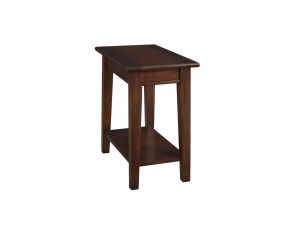 A-America Westlake Chairside Table in Dark Mahogany