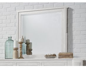 Sun Valley Mirror in White