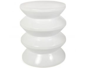 Lakiness Accent Stool in White
