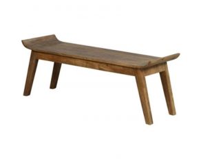 Abbianna Accent Bench in Medium Brown