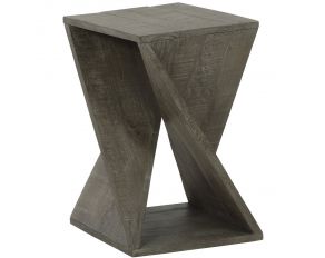 Zalemont Accent Table in Distressed Gray