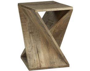 Zalemont Accent Table in Distressed Brown