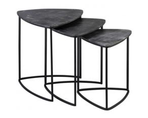 Olinmere Set of 3 Accent Tables in Black