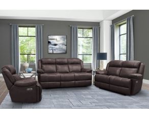 Eclipse Power Reclining Collection in Florence Brown