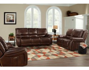 Vail Power Power Reclining Collection in Burnt Sienna