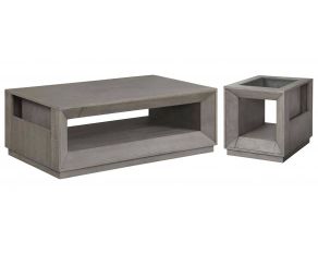 Pure Modern Occasional Table Set in Moonstone