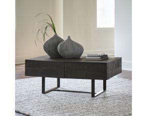 Kevmart Coffee Table in Grayish Brown and Black