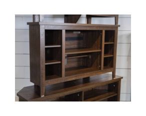 Camiburg Corner TV Stand in Warm Brown