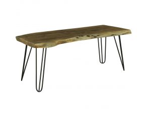 Haileeten Accent Bench in Brown Black