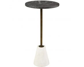 Caramont Accent Table in Black White Gold