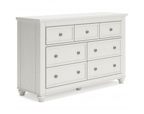 Grantoni 7 Drawer Dresser in White