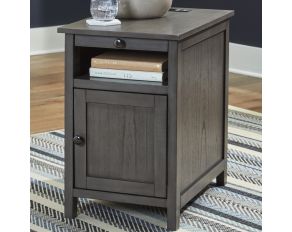 Treytown Chairside End Table in Gray