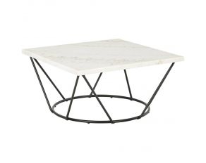 Vancent Coffee Table in White and Black